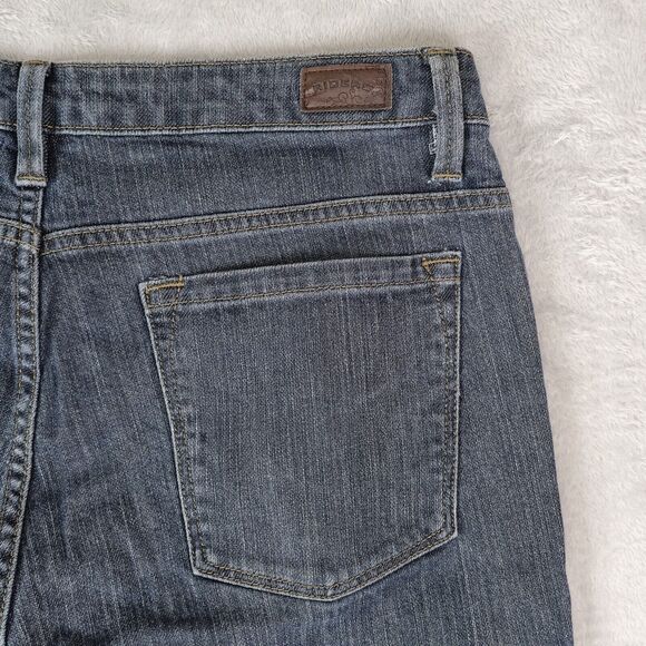 Riders Boot Cut Denim Jeans Womens 12 Long Blue Mid Rise Dark Wash - Picture 3 of 9